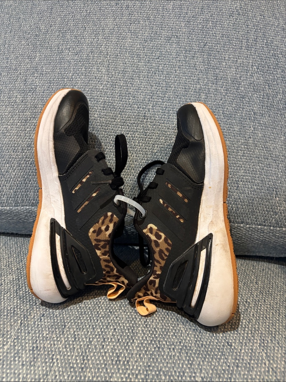 Adidas leopard print bounce shoes! Youth 1